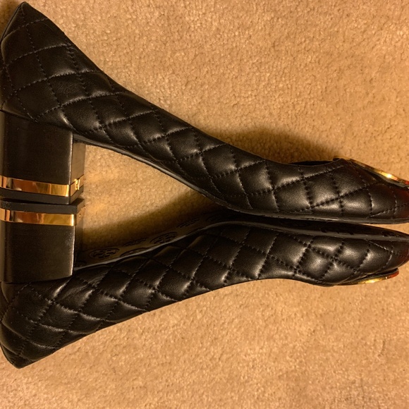 Tory Burch Maggie Black Quilted Pumps - Size 11 - Picture 8 of 13